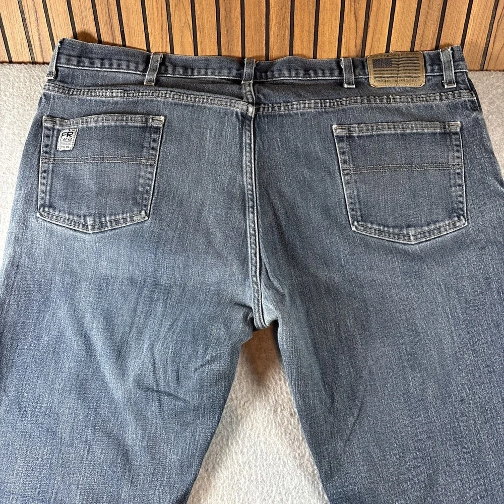 Tyndale FR Men's 44x36 Blue Jeans Cat2 Straight Leg Medium Wash Work Casual